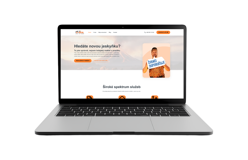Z pravěku vás vytáhne osobní web makléře
